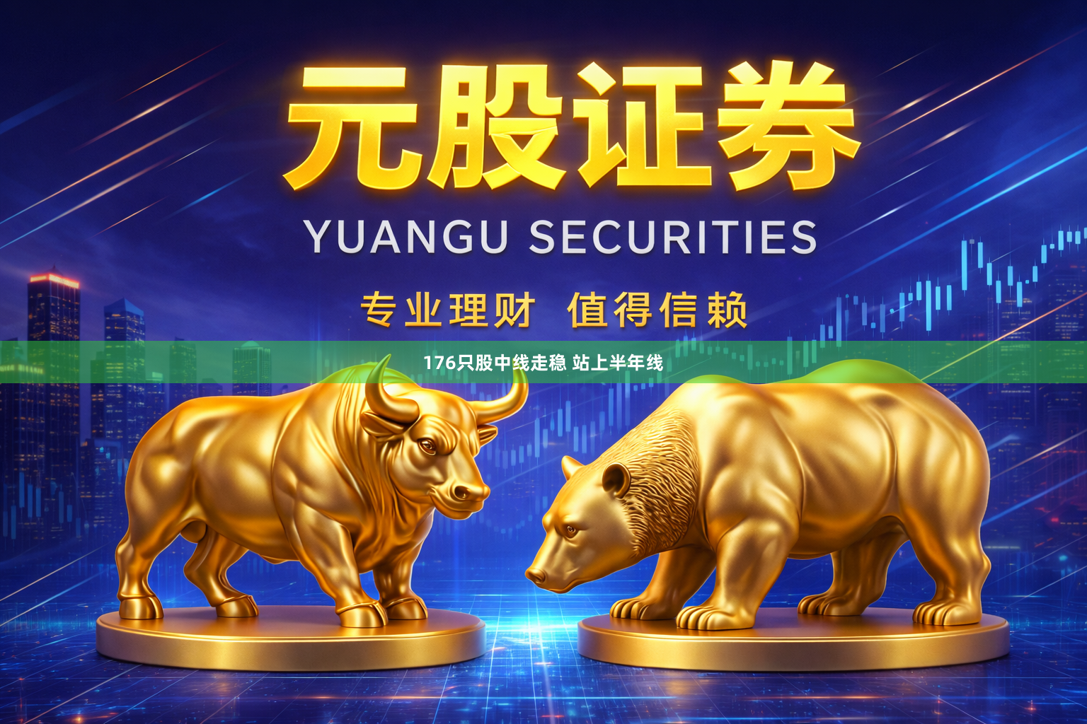 176只股中线走稳 站上半年线