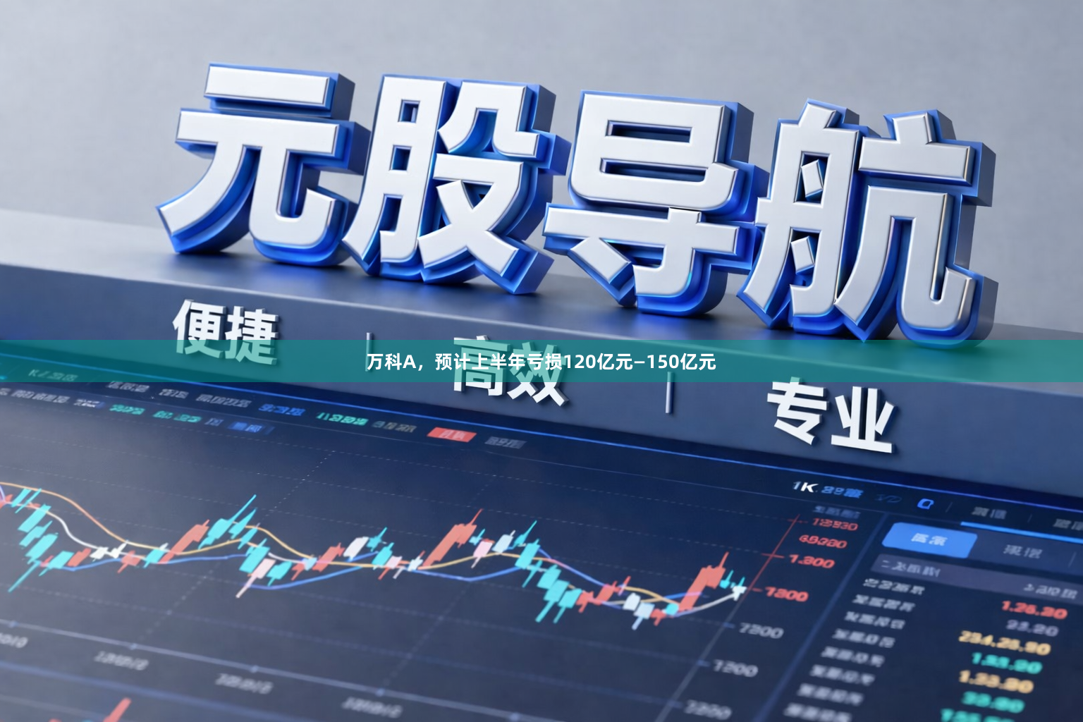万科A，预计上半年亏损120亿元—150亿元